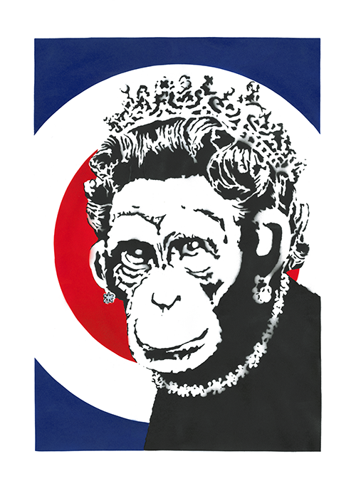 Banksy Monkey Queen